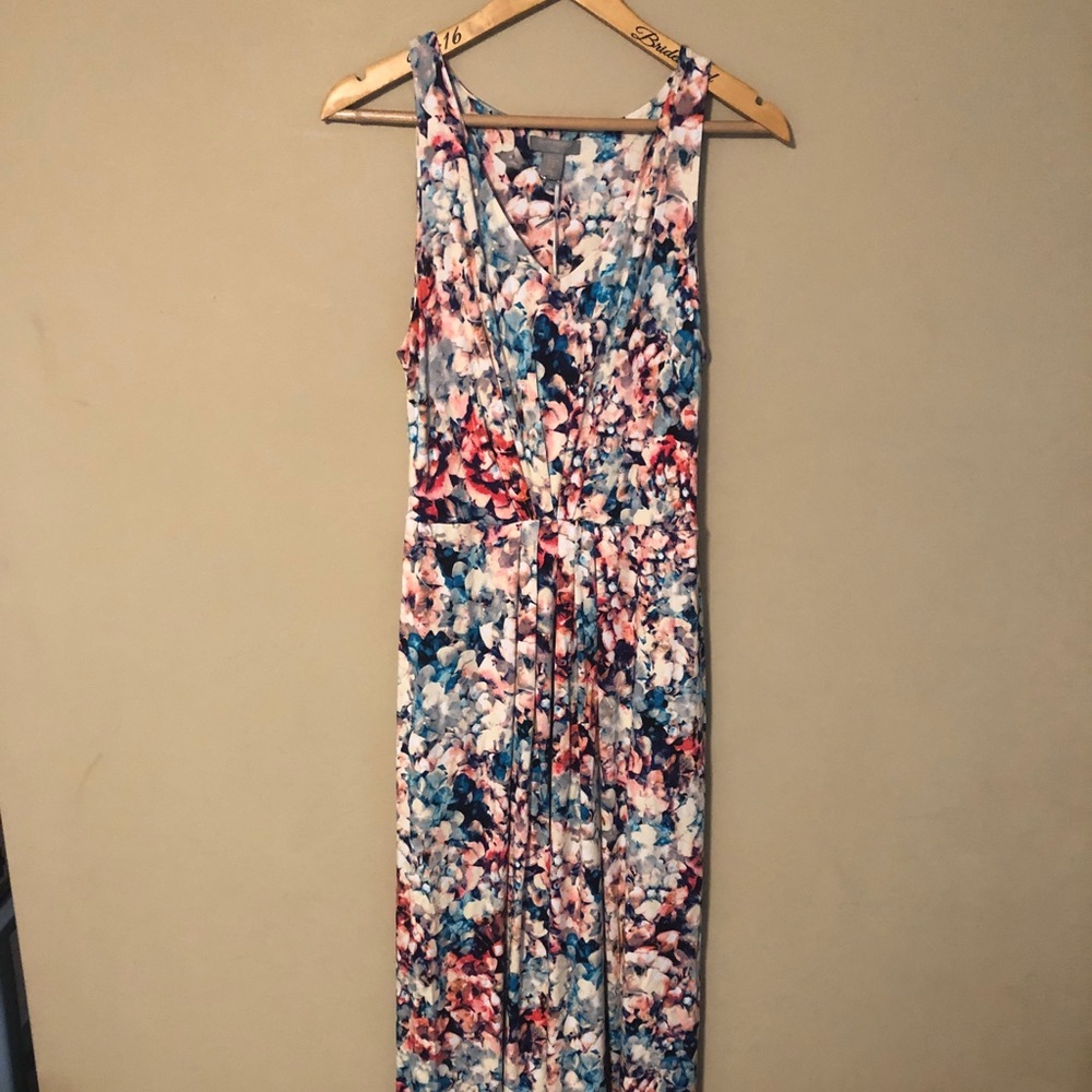 Saint Tropez West Floral Maxi Dress Size Medium